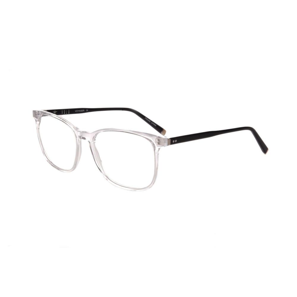 NEW Thin & Light VOLO Clear & Blue VOYAGER Eyeglasses 57/18/150